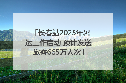 长春站2025年暑运工作启动 预计发送旅客665万人次