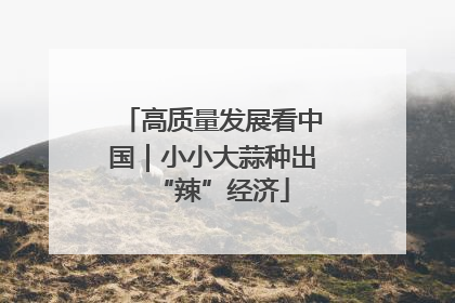 高质量发展看中国｜小小大蒜种出“辣”经济