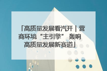 高质量发展看汽开｜营商环境“主引擎” 轰响高质量发展新赛道