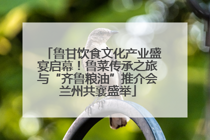 鲁甘饮食文化产业盛宴启幕！鲁菜传承之旅与“齐鲁粮油”推介会兰州共襄盛举
