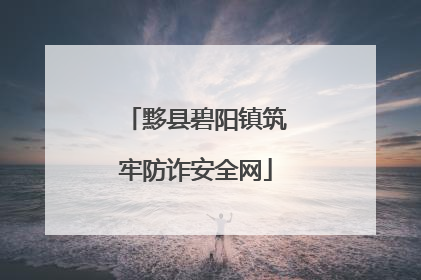 黟县碧阳镇筑牢防诈安全网