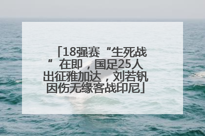 18强赛“生死战”在即，国足25人出征雅加达，刘若钒因伤无缘客战印尼