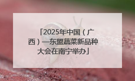 2025年中国（广西）—东盟蔬菜新品种大会在南宁举办