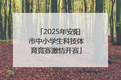 2025年安阳市中小学生科技体育竞赛激情开赛