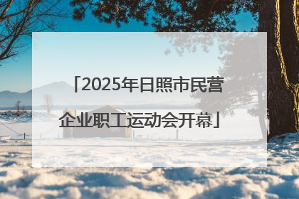 2025年日照市民营企业职工运动会开幕