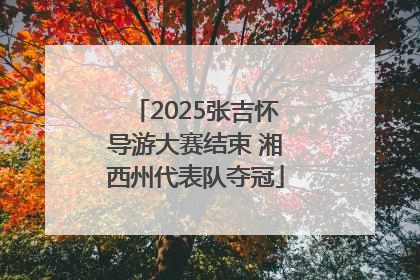 2025张吉怀导游大赛结束 湘西州代表队夺冠