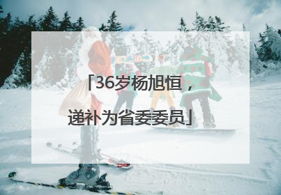 36岁杨旭恒，递补为省委委员