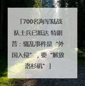 700名海军陆战队士兵已抵达 特朗普：骚乱事件是“外国入侵”，要“解放洛杉矶”