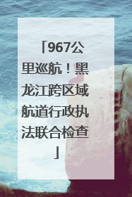 967公里巡航！黑龙江跨区域航道行政执法联合检查