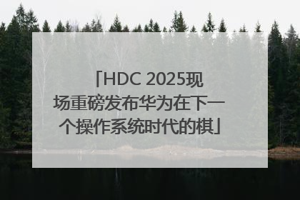 HDC 2025现场重磅发布华为在下一个操作系统时代的棋